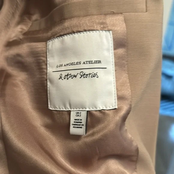 & Other Stories beige wool blazer